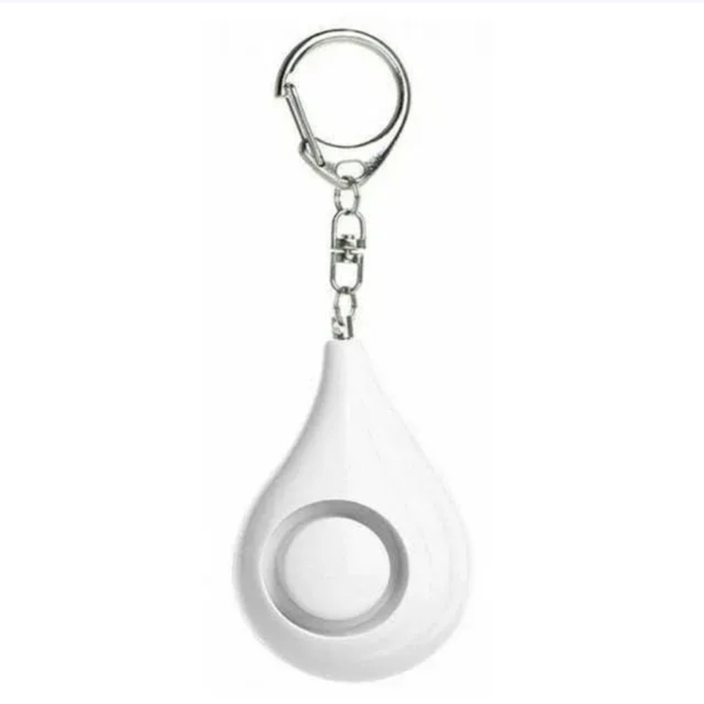 SafeSound Personal Alarm Keychain 125DB Self Defense Safety White NWT